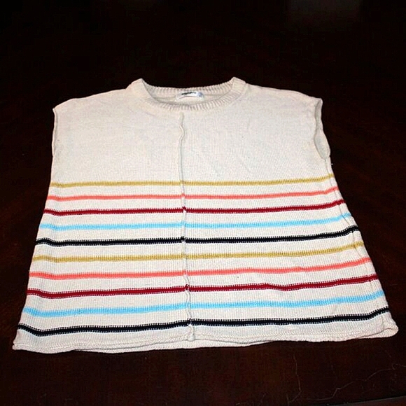 Zeagoo Colorful Striped Knit Tank Top - Size S - NWOT - Picture 1 of 5